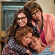 This One Day At A Time group hug is made up of Justina Machado, Isabella Gomez, Rita Moreno, and Marcel Ruiz (Photo: Adam Rose/Netflix)
